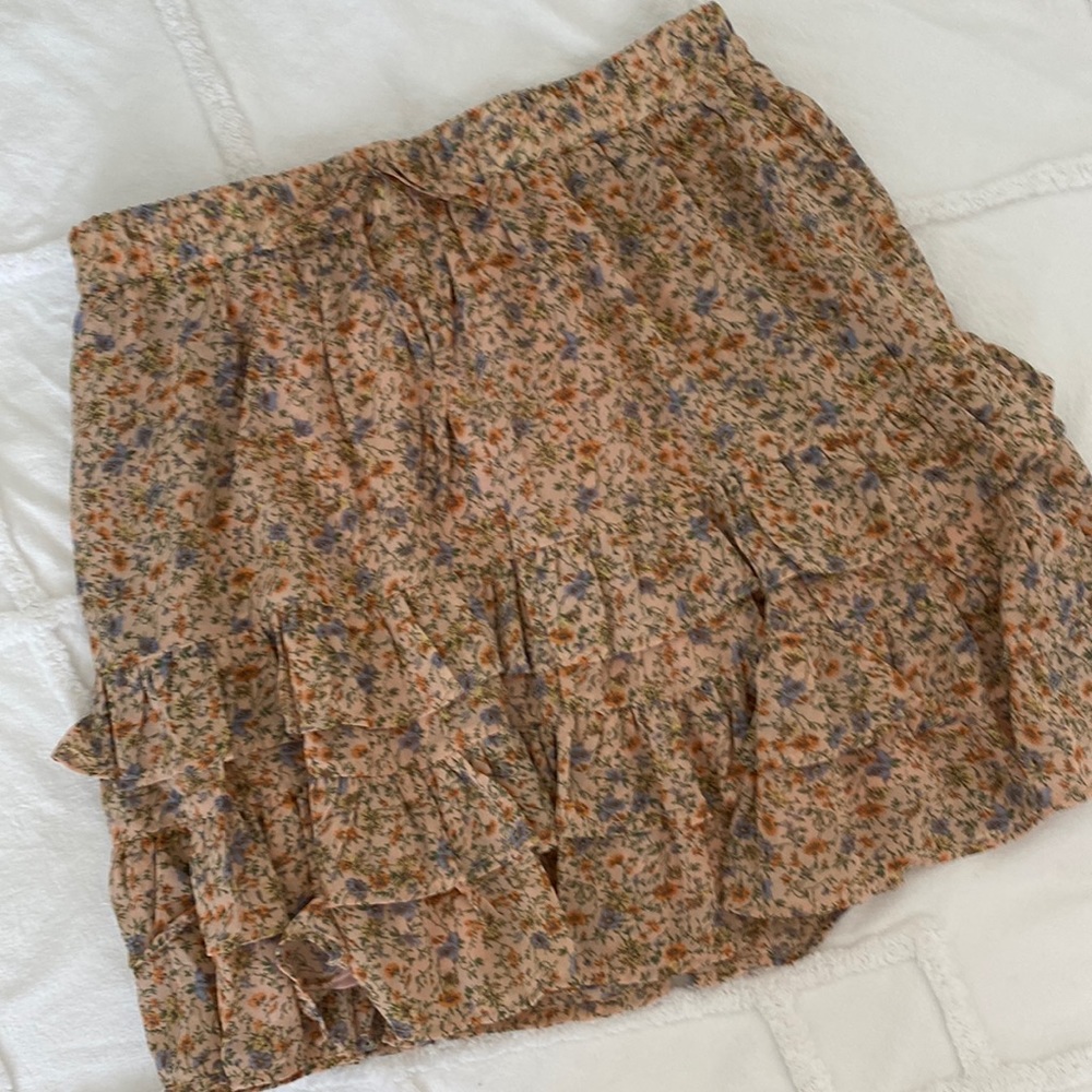 Floral Mini Skirt